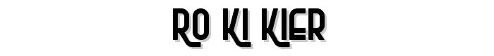 Ro_Ki_Kier font