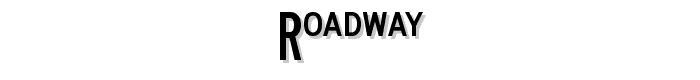 Roadway font