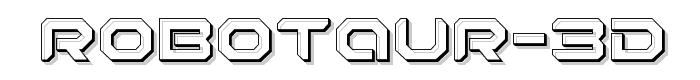 Robotaur%203D font