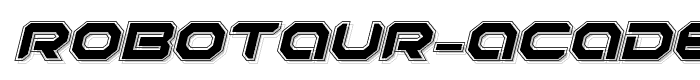 Robotaur Academy Italic font