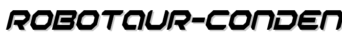 Robotaur Condensed Italic font