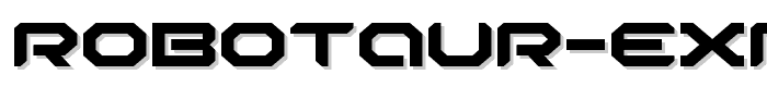 Robotaur Expanded font