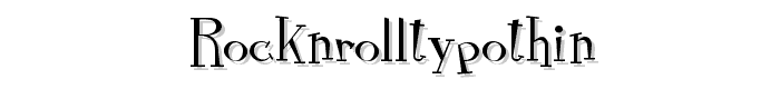 RocknRollTypothin font