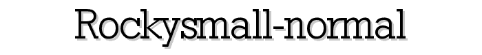RockySmall%20Normal font