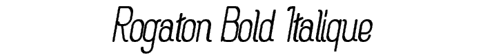 Rogaton Bold Italique font