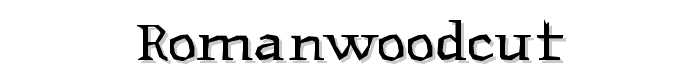 RomanWoodcut font