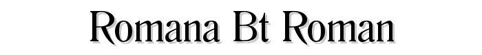 Romana%20BT%20Roman font