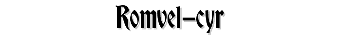 Romvel%20Cyr font