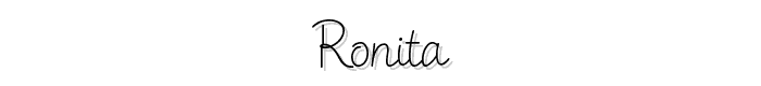 Ronita font