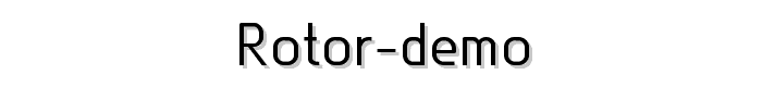 Rotor-Demo font