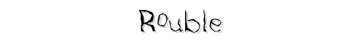 Rouble font