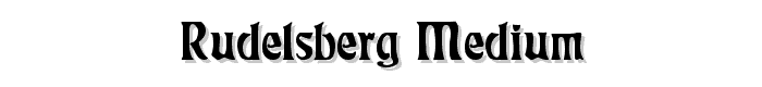 Rudelsberg%20Medium font