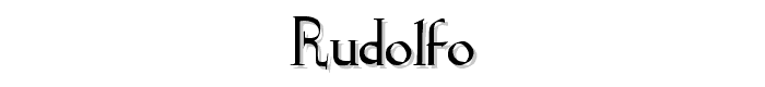 Rudolfo font