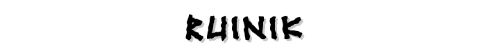 Ruinik font