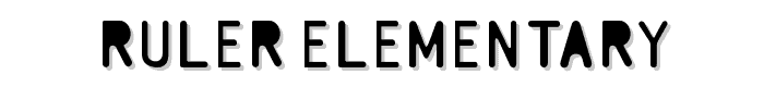 Ruler%20Elementary font