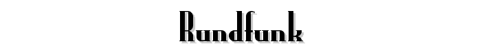 Rundfunk font