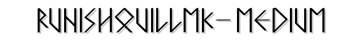 RunishQuillMK-Medium font