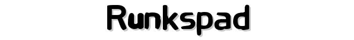 Runkspad font