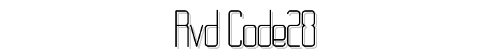 RvD_CODE28 font