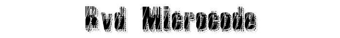 RvD_MICROCODE font