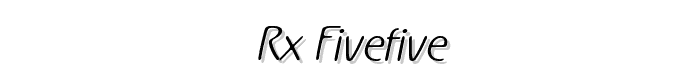 Rx-FiveFive font
