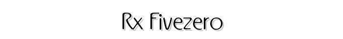 Rx-FiveZero font