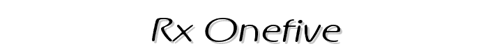 Rx-OneFive font