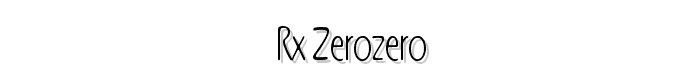 Rx-ZeroZero font