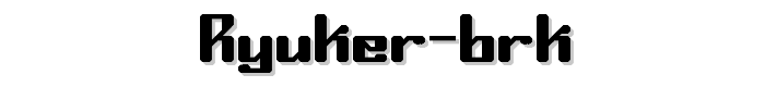 Ryuker BRK font