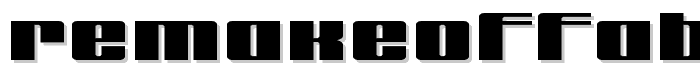 remakeoffabulous3 Bold font