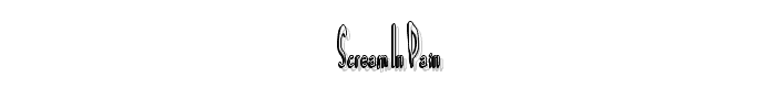 SCREAM%20IN%20PAIN font