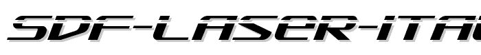 SDF Laser Italic police