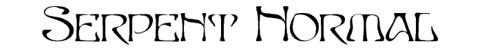 SERPENT%20Normal font