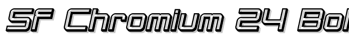 SF Chromium 24 Bold Oblique font