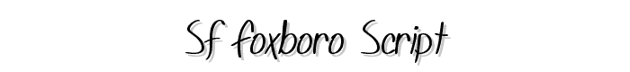 SF%20Foxboro%20Script font