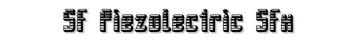 SF Piezolectric SFX font