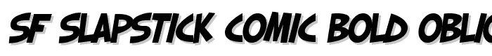 SF Slapstick Comic Bold Oblique font