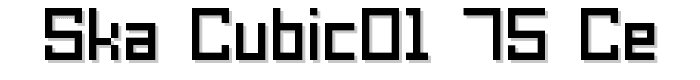 SKA_cubic01_75_CE font