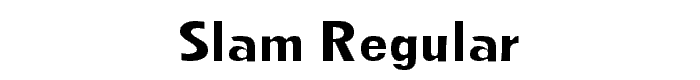 SLAM%20Regular font