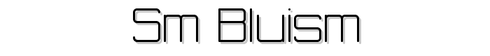 SM_bluisM font