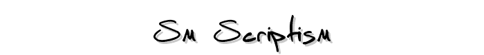 SM_scriptisM font