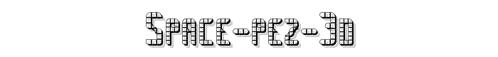 SPACE PEZ 3D font