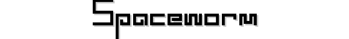 SPACEWORM font