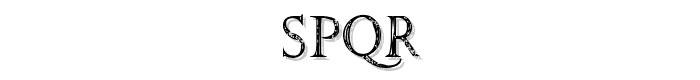 SPQR font