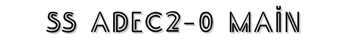 SS_Adec2 0_main font