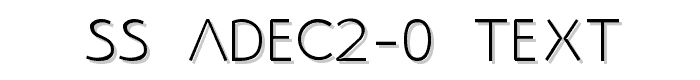 SS_Adec2 0_text font