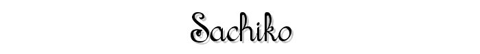 Sachiko font