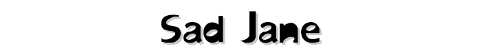 Sad%20Jane font