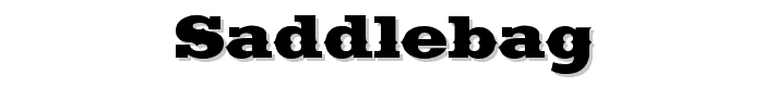 Saddlebag font