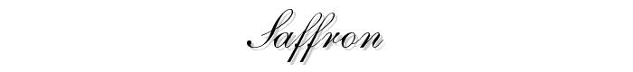 Saffron font